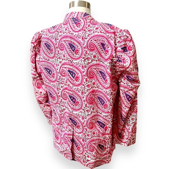 Alix of Bohemia NWT Rasha Medium Blazer - Paisley Puff Sleeve Women's Jacket Med - Picture 4 of 12